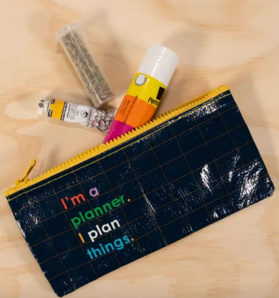 Blue Q: I’m a Planner, I Plan Things Pencil Case