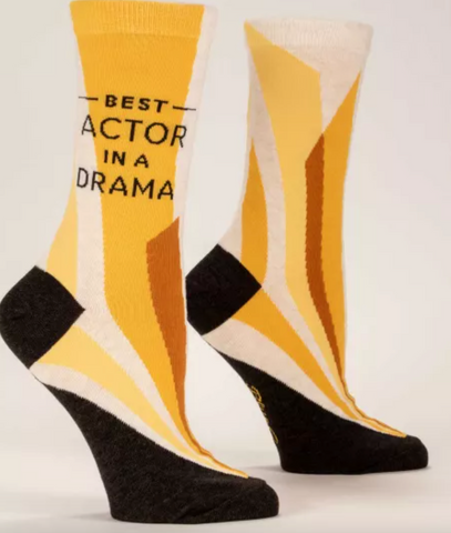 Best Actor in a Drama Women's Crew Socks - Size 5-10
