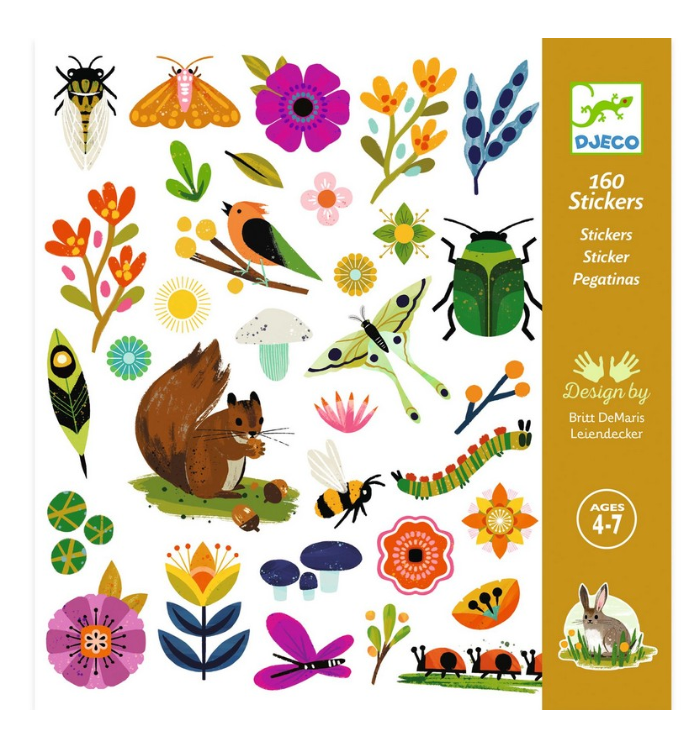 Djeco: Stickers - Garden  - Ages 4+