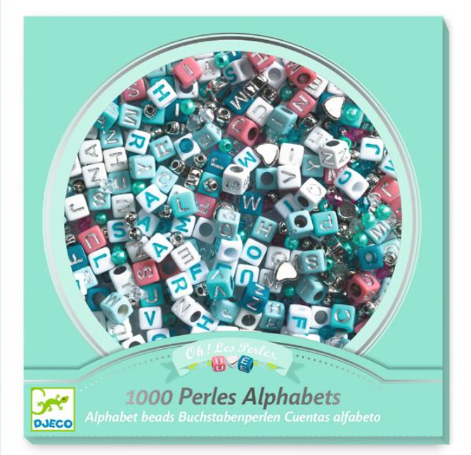 Alphabet beads / Silver - Ages 6+