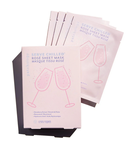 Serve Chilled: Rosé Sheet Mask - 4 Pack