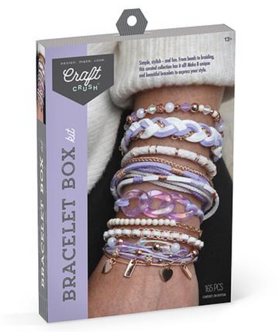 Craft Crush: Bracelet Box Kit, Lilac - Ages 13+