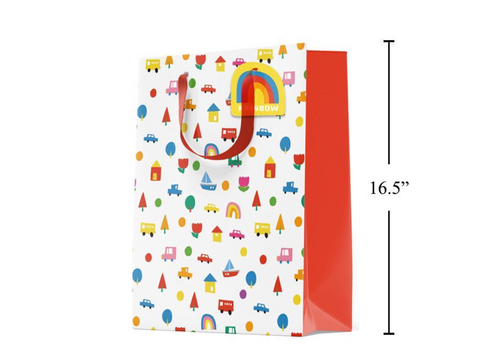 Jumbo Gift Bag: Happy Rainbow, Matte
