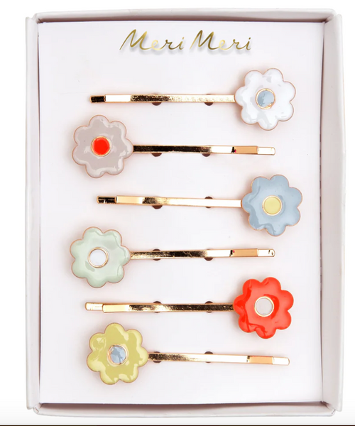 MM: Daisy Enamel Hair Slides - Ages 8+