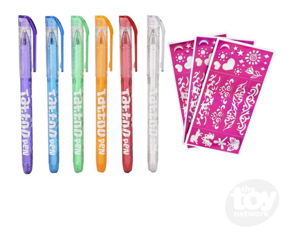 Tattoo Gel Pens 6 Pack - Ages 6+