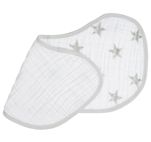 Aden + Anais: Burpy Bib Cotton Muslin - Dusty Stars - Age 0+