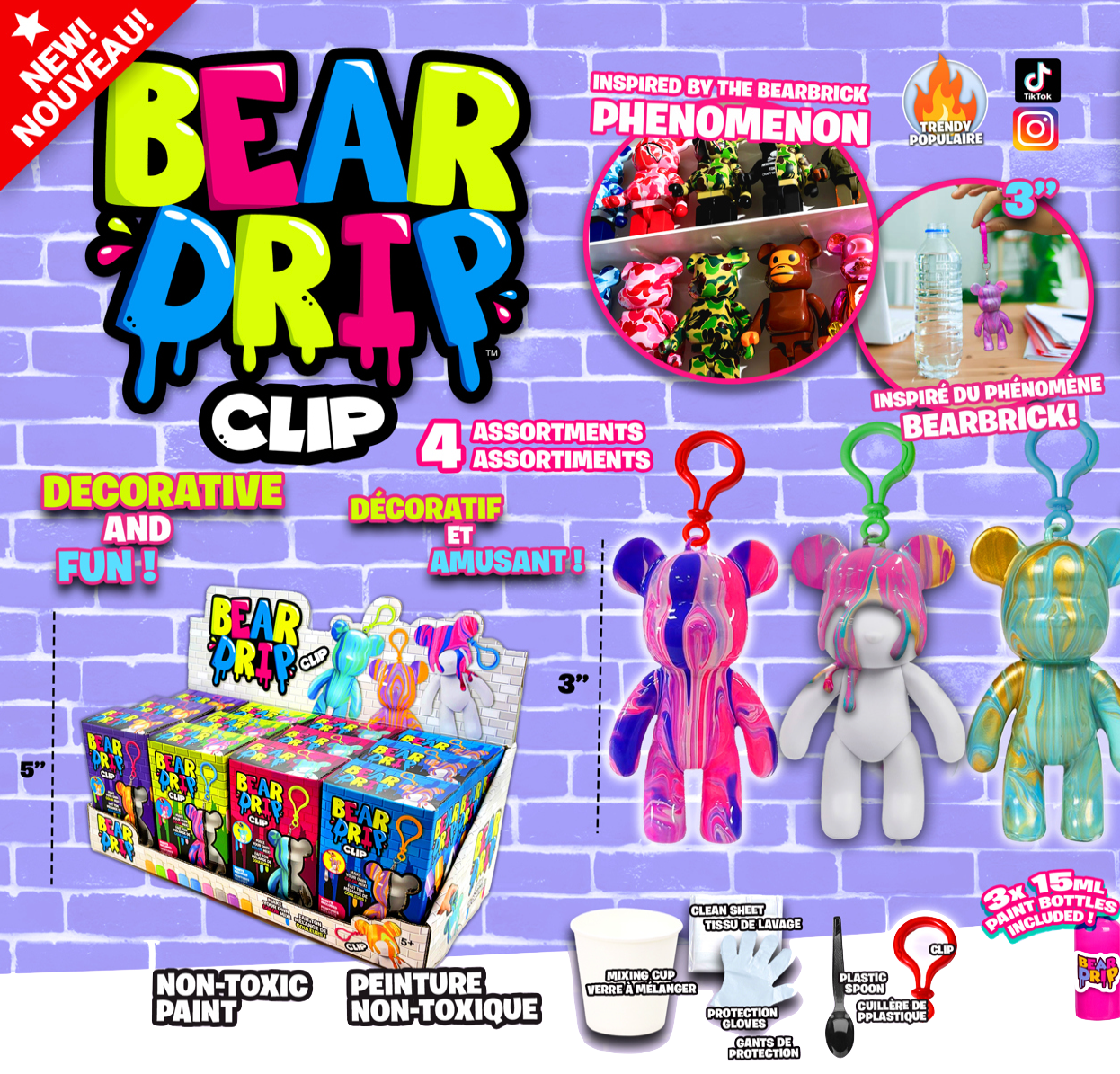 Bear Drip Mini with Bag Clip - Ages 5+