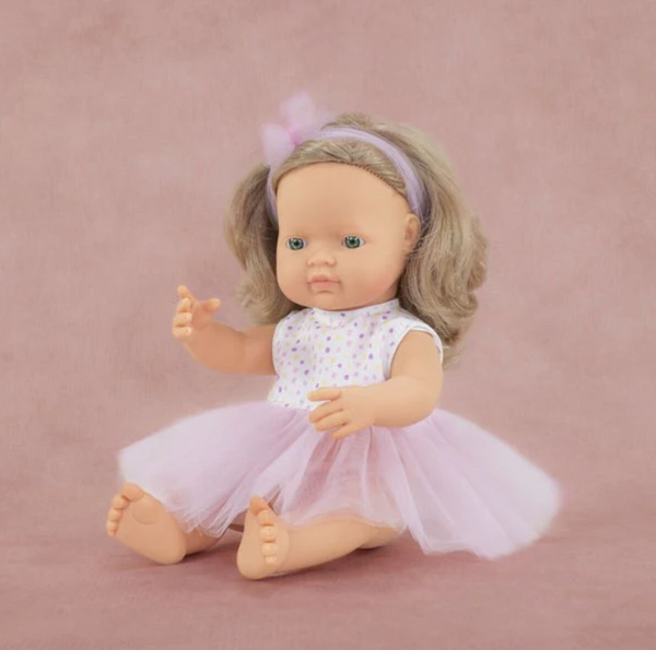 15" Baby Doll: Dark Blonde Caucasian Girl - Ages 3+
