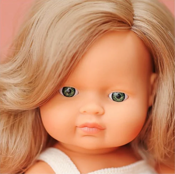 15" Baby Doll: Dark Blonde Caucasian Girl - Ages 3+