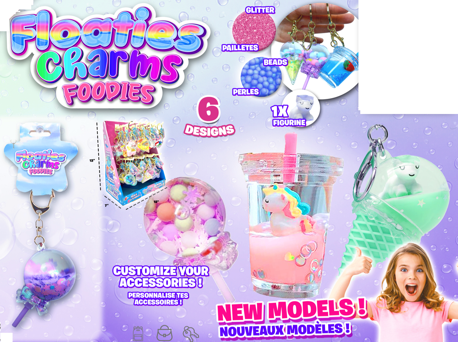 Loot: Floaties Acrylic Liquid Keychain Food Series - Ages 5+