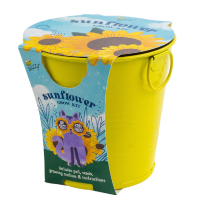 Kids Flower Pail Grow Kit: Sunflower - Ages 6+