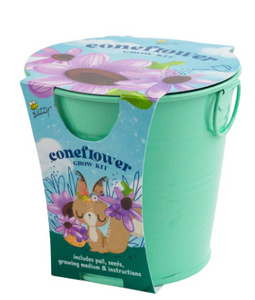 Kids Flower Pail Grow Kit: Coneflower- Ages 6+