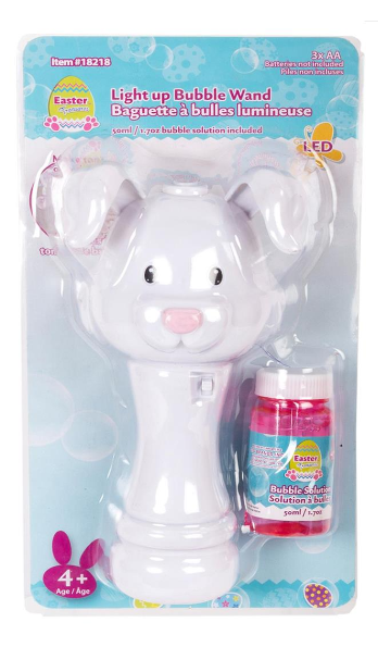 Loot: Light-up Bunny Bubble Wand - Ages 4+