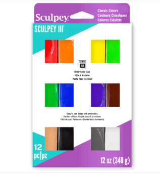 Sculpey III: Classic Multi-pack 12pc - Ages 8+