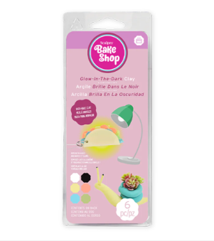 Sculpey Bake Shop: Glow-in-the-dark Clay 6pc Set - Ages 8+