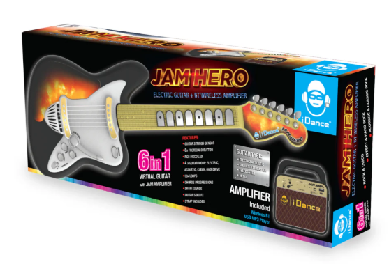 iDance: Jam Hero Electric Guitar + BT Wireless Amplifier - Ages 8+