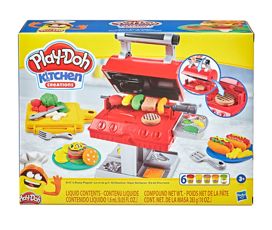 Play-Doh Kitchen Creations: Grill 'n Stamp Playset - Ages 3+