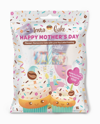 Celebration Cake Kit - Happy Mother's Day Mamaccino Cake with Love You Latte Frosting - Ages 4+ (with Adult Supervision)