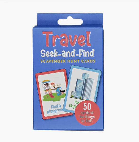 Travel Seek and Find Scavenger Hunt Cards - Ages 4+