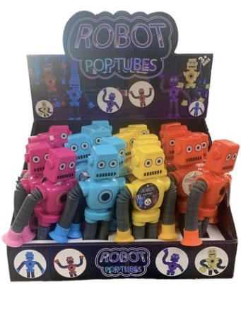 Loot: Robot Pop Tubes - Ages 3+