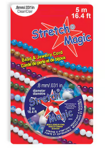 Stretch Magic Clear Bead & Jewelry Cord: 0.8mm.5m - Ages 6+