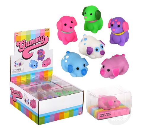Gummy Mochi Dogs: 1.5" Squishies Assorted - Ages 3+