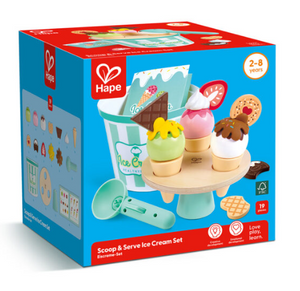 Hape: Scoop & Serve Ice Cream Set - Ages 3+