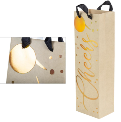Gift Bag: Paper Trendz Bottle Cheers