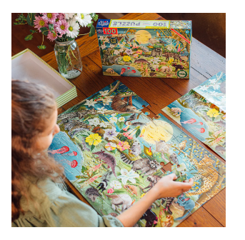 100 Piece Puzzle: Love of Nocturnal Life - Ages 5+