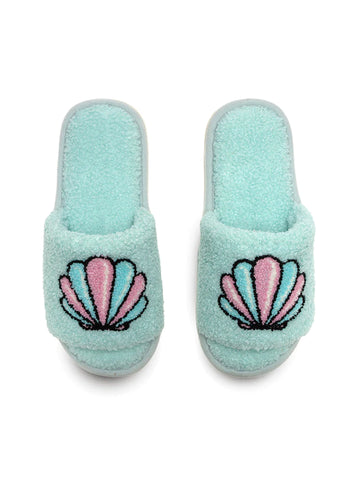 Seashell Slide Slippers: Multiple Sizes Available
