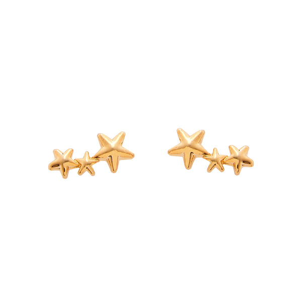 Earrings: Star - Gold or Silver