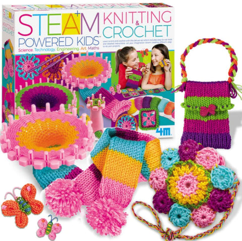 4M: STEAM Deluxe Knitting & Crochet - Ages 5+