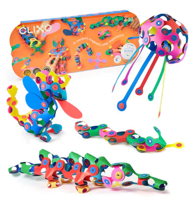 Clixo: Super Rainbow Pack 60 Piece Set - Ages 4+