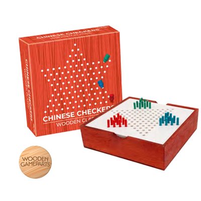 Tactic Classic: Wooden Chinese Checkers - Ages 7+