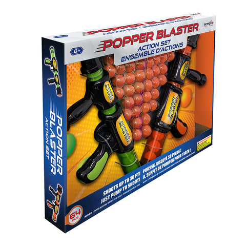 Popper Blasters Set - 2 Guns w/60 balls - Ages 8+