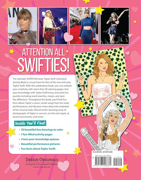 AB: Super Fan-Tastic Taylor Swift Colouring & Activity Book - Ages 8+