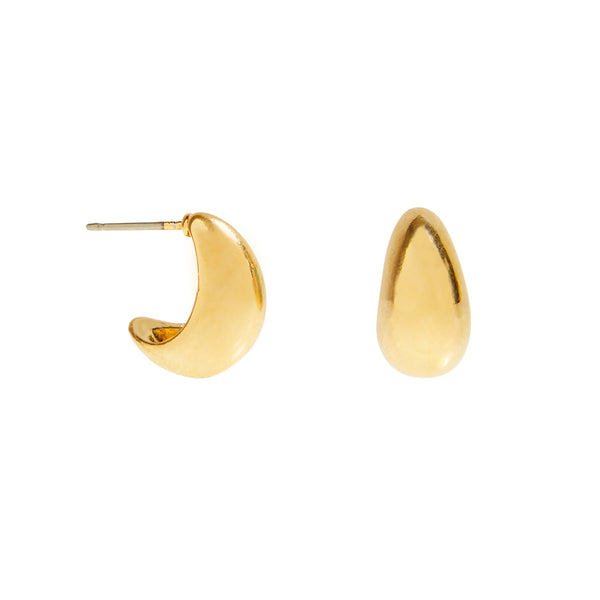 Earrings: Teardrop - Gold