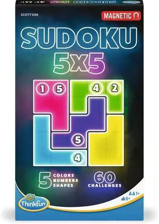 Think Fun: Sudoku 5x5 Magnetic Travel Puzzle - Ages 8+