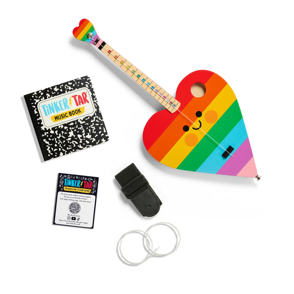 Rainbow Heart Guitar - Ages 3+