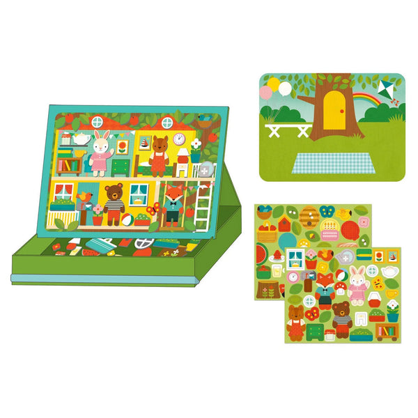 Petit Collage: Magnetic Play Scene Treehouse Party - Ages 3+