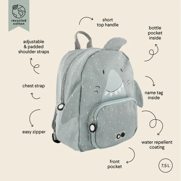 Trixie Backpack: Mr Shark - Small - Ages 3+