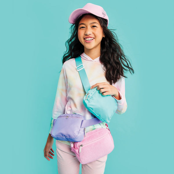 Turquoise Nylon Belt Bag