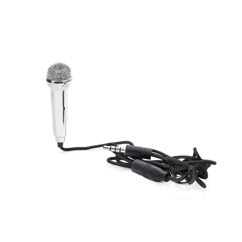 Mini Karaoke Microphone Silver