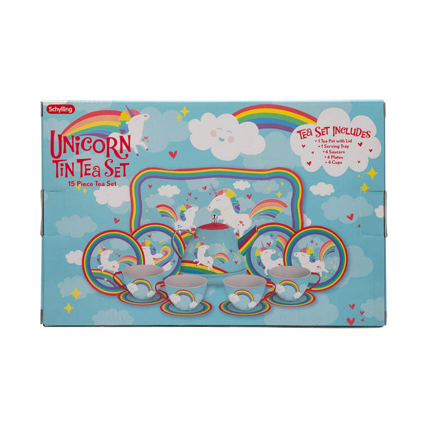 SCHY: Unicorn Tin Tea Set - Ages 3+