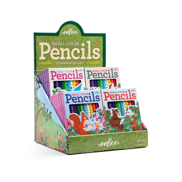 EeBoo: 24 Small Pencils - Victoria's Garden- Age 4+