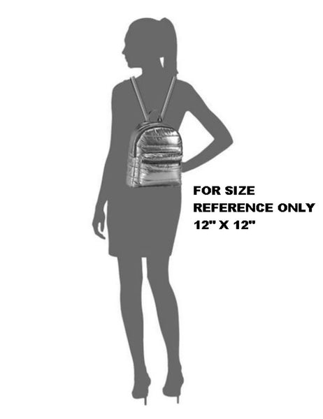 IS: Puffer Mini Backpack Black with Grey Star Strips