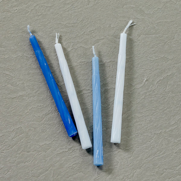 Chanukah Candles Blue & White