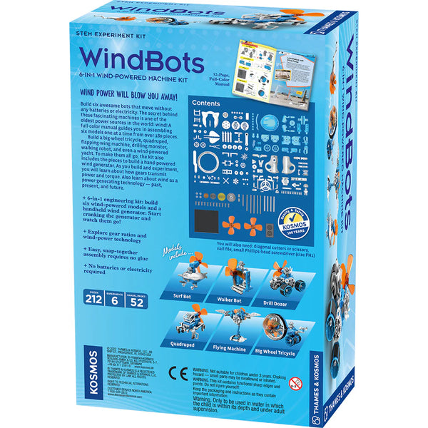 WindBots: 6-in-1 Wind-Powered Machine Kit - Ages 8+