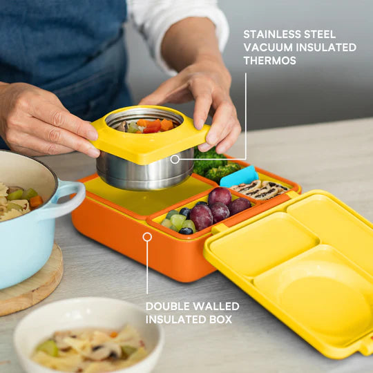 OmieBox: the Hot and Cold Bento Box - Yellow Sunshine – Playful Minds