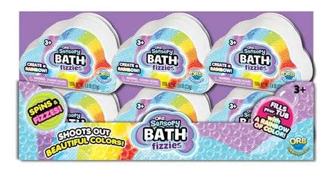 Sensory Bath Fizzies -Create a Rainbow  Ages 3+